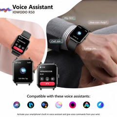 IOWODO Smart Watch for Android and iPhone, 1.85" Smartwatch for Women Men with Bluetooth Calling, Message Notifications, AI Voice Assistant, 100+ Sports Modes, Fitness Tracker